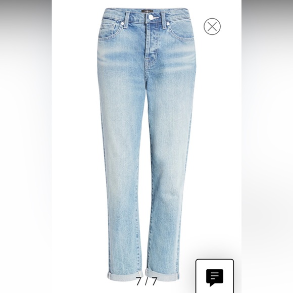 7 For All Mankind® Josefina High Waist Boyfriend Jeans (Ventana) Size 31 - Picture 5 of 15